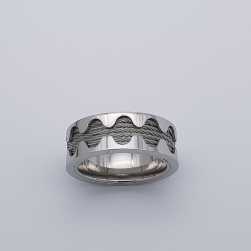 دبلة رجالية تيتانيوم استيل