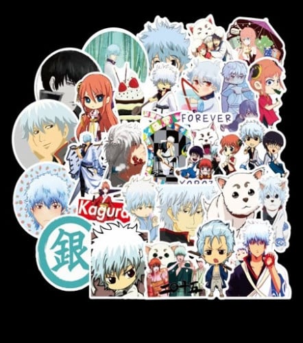 ستيكرات أنمي جينتاما 50 قطعة