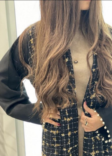 عباية فاخرة شتوي بخيوط ذهبية