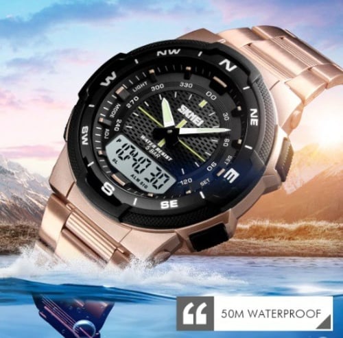 ساعة فلاذية من سكيمي SKMEI