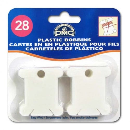 بكرات بلاستيكية للف الخيوط 28 حبة DMC