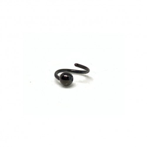 20g Black Fixed Ball Hoop
