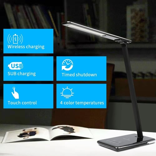 ليد مكتبي مع شاحن وايرلس