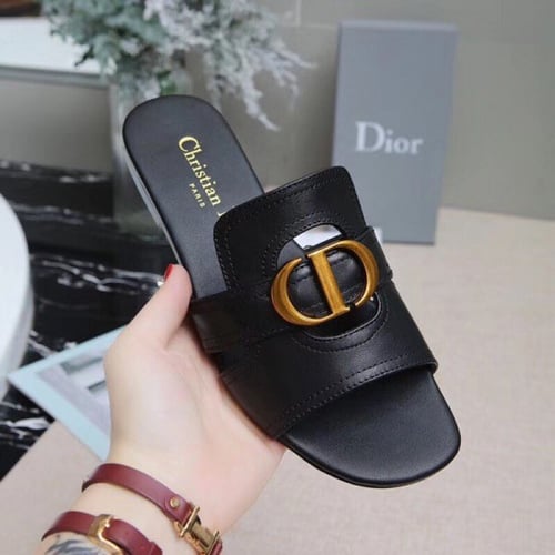 D 30 Montaigne Slide Mule Black