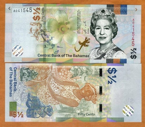 جزر الباهاما فئة ½ دولار أنسر