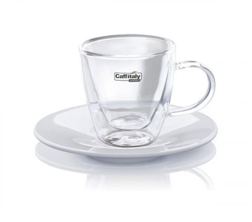 أكواب اسبريسو كافيتالي دبل قلاس طقم مكون من كوبين...