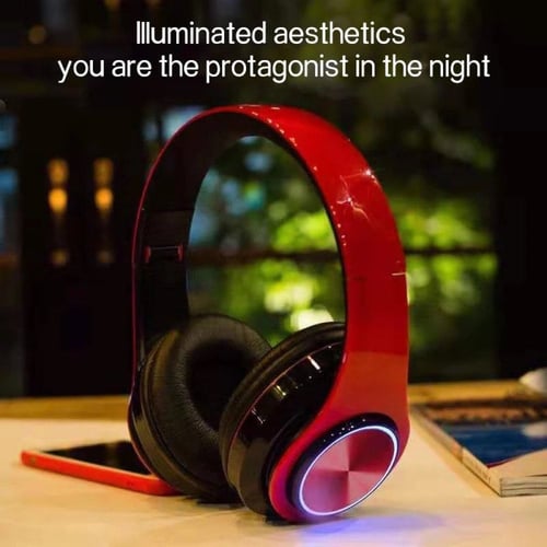 سماعة رأس بلوتوث جميع المميزات تعمل على جميع الاجه...