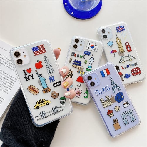 كفرات اشكال ملصقات كفر كوريا وباريس للايفون