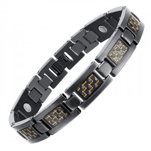 سوار الطاقة الطبي بحجر الجرمانيوم مطلي تيتانيوم لو...