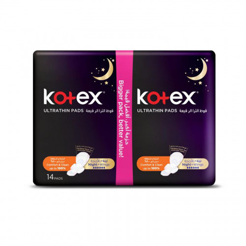 فوط نسائية الترا الرفيعة من كوتكس ليلية بالاجنحة