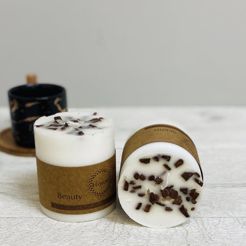 شمع معطر بخشب الليمون احساس الاسترخاء