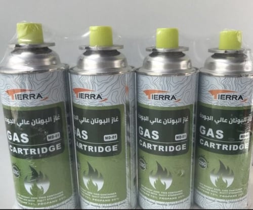 شد 4 علب غاز البوتان