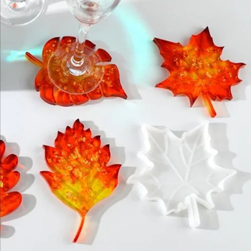 قالب كوستر ورقة الشجر