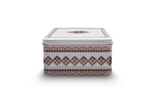 علبة معدن بنقش السدو