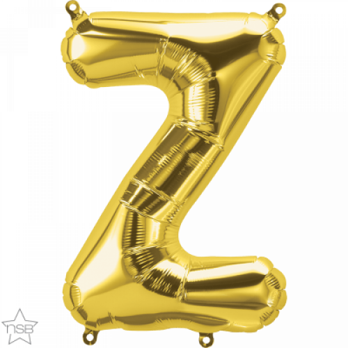 FOIL LARGE LETTER GOLD (عدد 5 قطع) Z