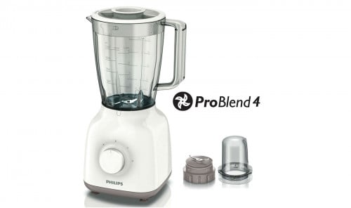 فيليبس ديلي كولكشن خلاط 400 واط أبيض وبيج - HR2102...