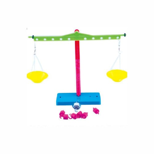 ميزان بلاستيك 21.4 × 11 × 1.6 سم مع الأثقال