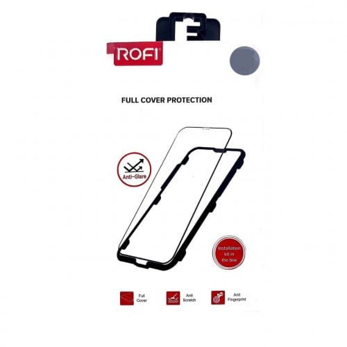 حماية ايفون 8/7 /SE اطار اسود روفي ROFI شفاف