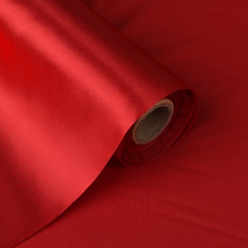 قماش حرير اندنوسي - أحمر قاني