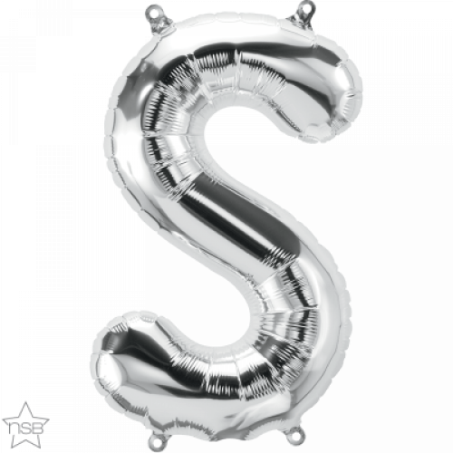 FOIL LARGE LETTER SILVER (عدد 5 قطع) S