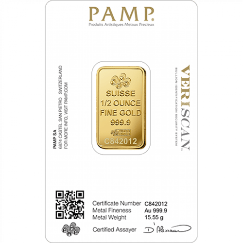 سبيكة ذهب فورتونا بامب عيار 24 بوزن 15.55 غرام