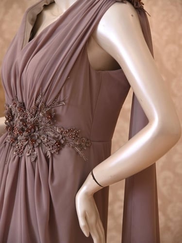 فستان شفون ناعم