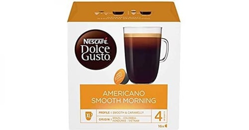 كبسولات قهوة امريكانو سموث مورننق 16 كبسولة دولتشي...