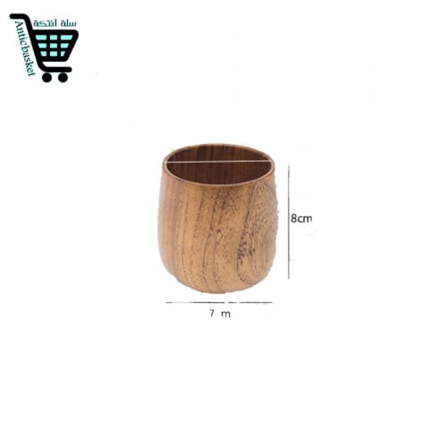 كوب خشبي فاخر 130 مل