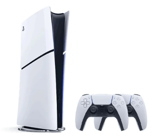 بلاستيشن 5 سليم ديجيتال مع يدتين تحكم PS5 Slim