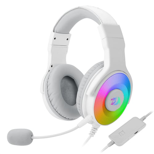 سماعة قيمنق السلكية للألعاب Redragon H350 Pandora RGB - أبيض Pandora H350WRGB