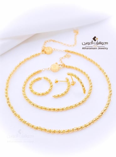 طقم ذهب عيار 21