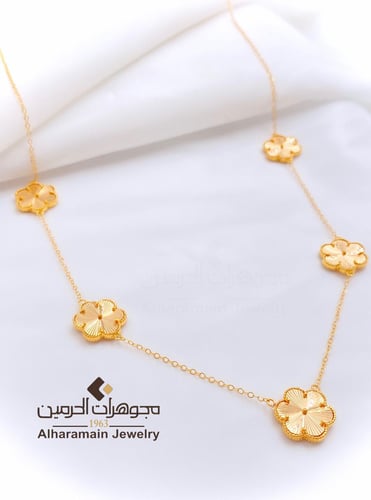 عقد ذهب عيار 21