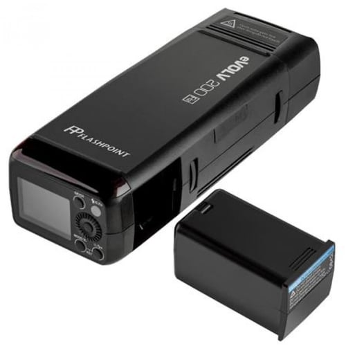 Flashpoint eVOLV 200 TTL Pocket Flash with Barndoo...
