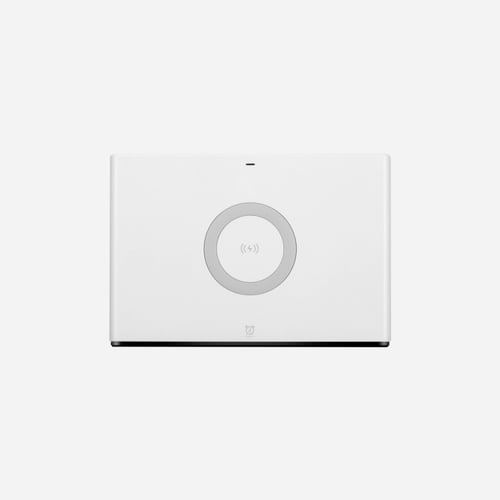 شاحن لاسلكي موماكس وساعة أبيض