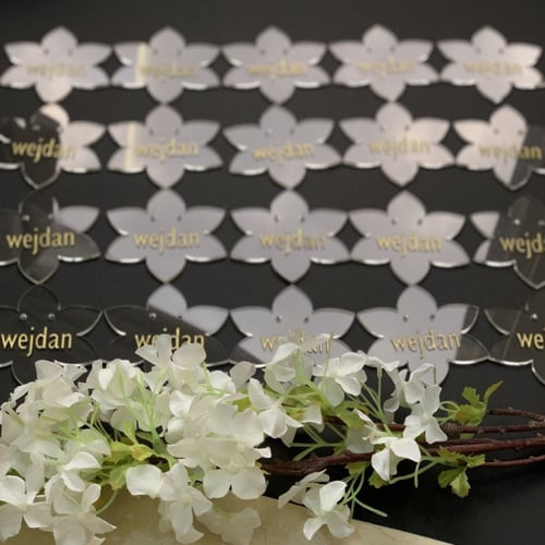 توزيعات حامل الحلق شكل الوردة