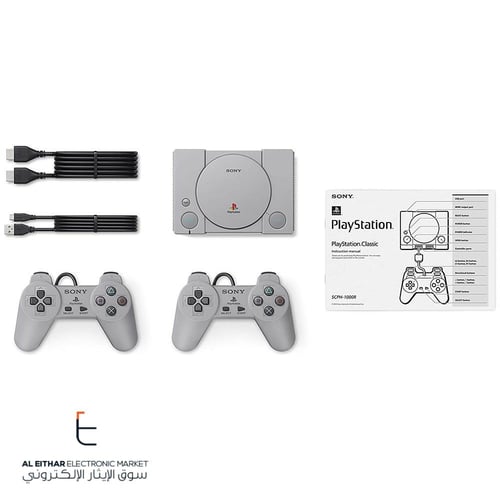 سوني | الاصلي | جهاز بلايستيشن ون | يدتين | 20 لعب...