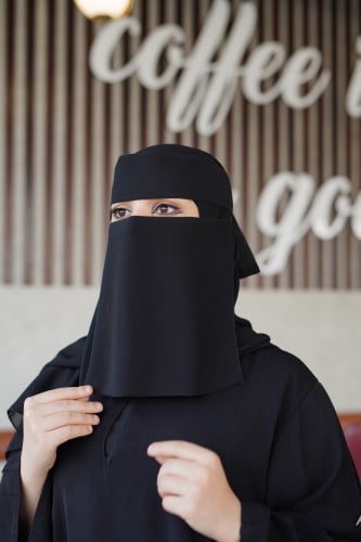 نقاب وسط | مطاط مايل