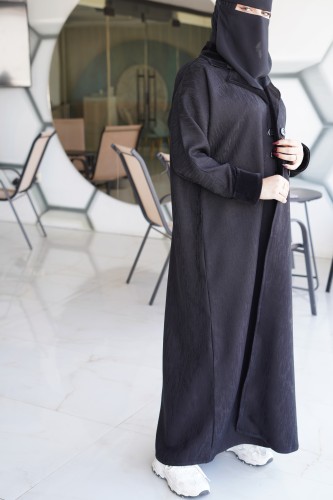 عبايه كاتي بيري الشتويه /01 + طرحه + نقاب