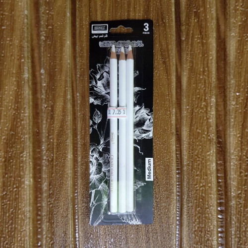طقم اقلام فحم ابيض Medium