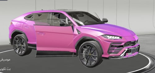 سيارة لامبورغيني أوروس - وردي