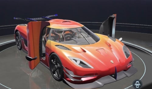 سيارة Koenigsegg One - احمر