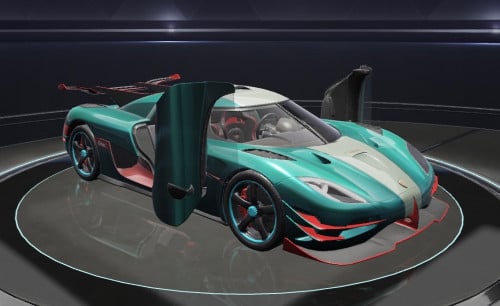 سيارة Koenigsegg One - اخضر