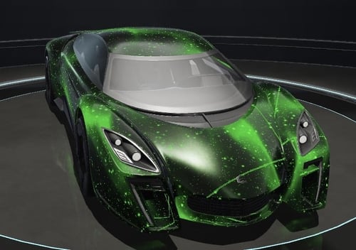 سيارة الشبح متوهج