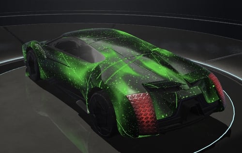 سيارة الشبح متوهج