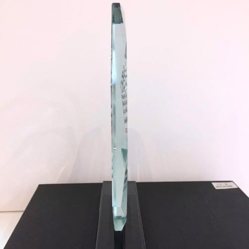 درع كريستال مع الطباعة