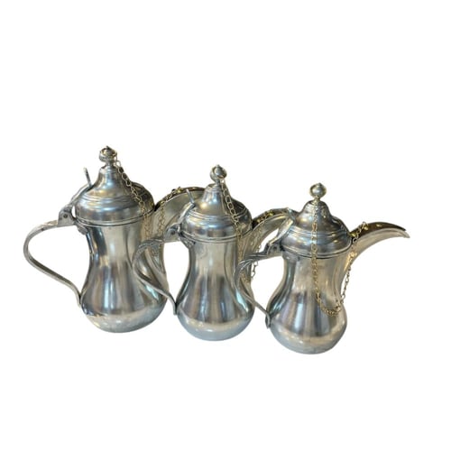 طقم دلال بغدادي فضي