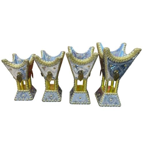 طقم مباخر ذهبي كامل بحلق