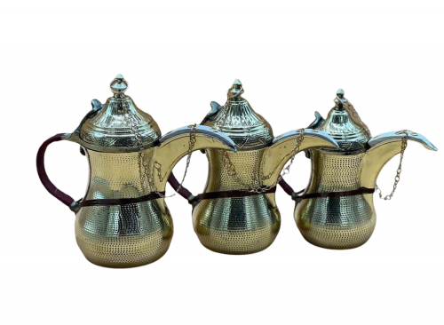 طقم دلال حب الرمان ذهبي كامل