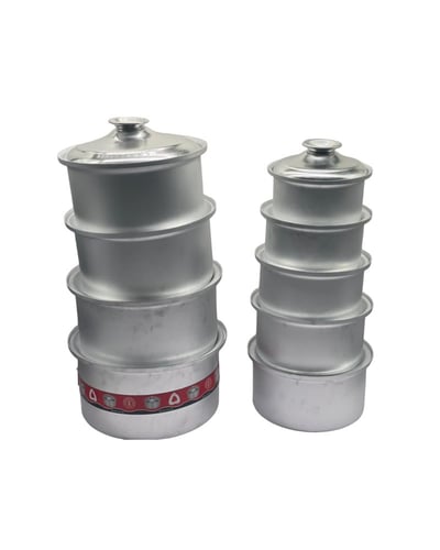 طقم قدور هندي أبو تاج 9 قطع