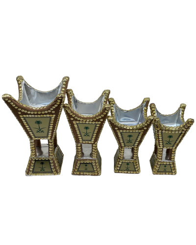 طقم مباخر مخمل سيفين ونخلة